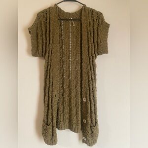 Free People Shirt sleeve cardigan